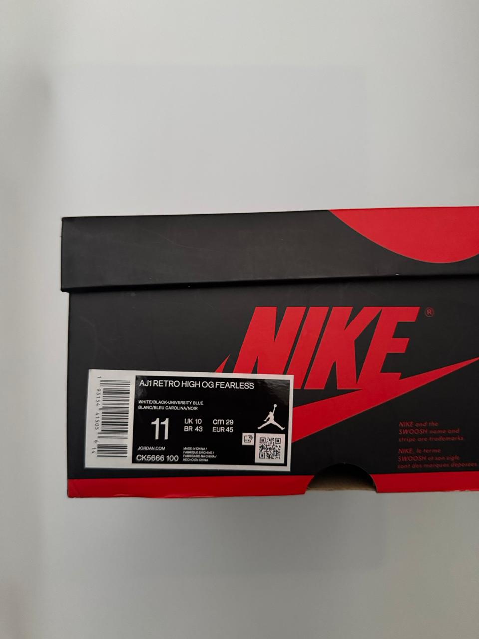 Air Jordan 1 High OG Fearless UK 10