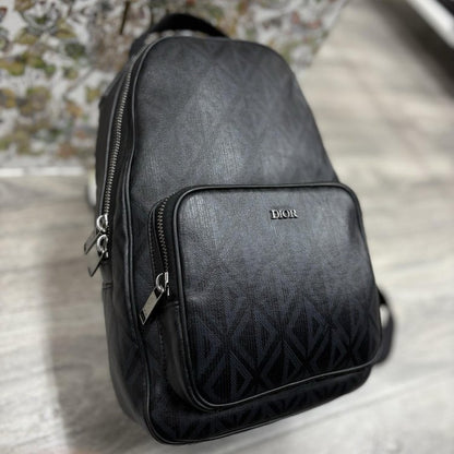 Christian Dior Coated Canvas CD Diamond Mini Rider Sling Bag ' Black '
