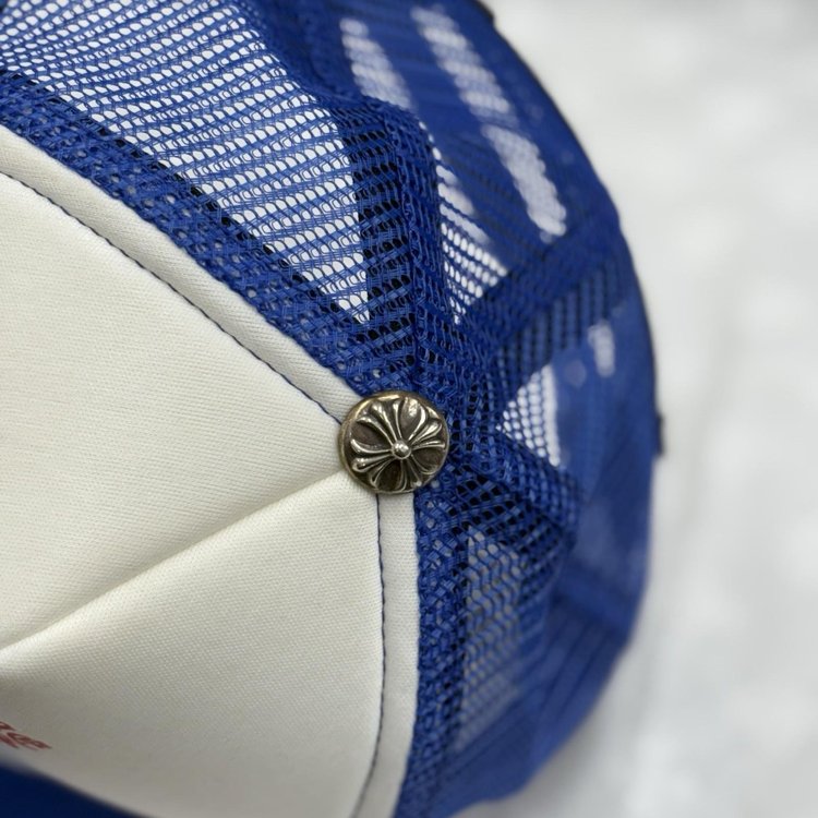 Chrome Hearts Eyechart Trucker Hat ' Blue White Red '