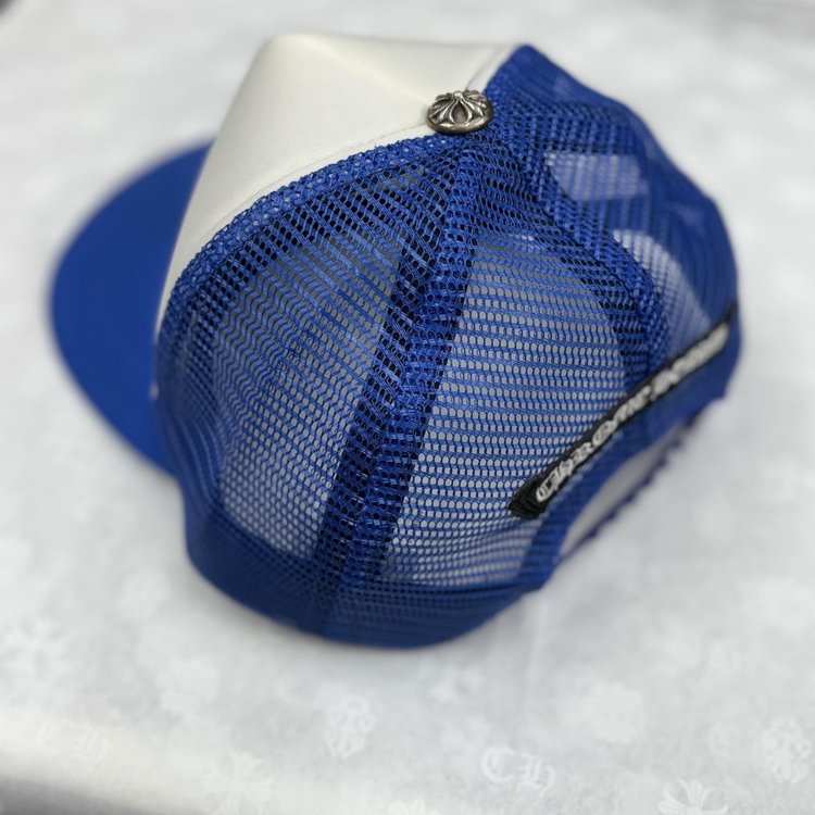 Chrome Hearts Eyechart Trucker Hat ' Blue White Red '