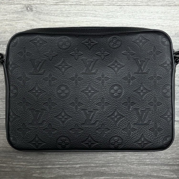 Louis Vuitton Duo Messenger Bag Monogram Shadow ' Black '