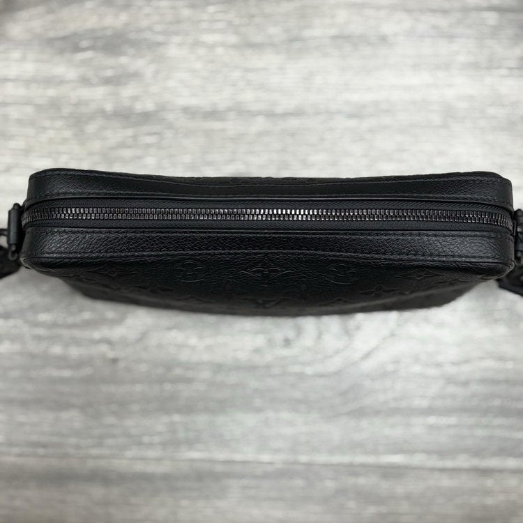 Louis Vuitton Duo Messenger Bag Monogram Shadow ' Black '