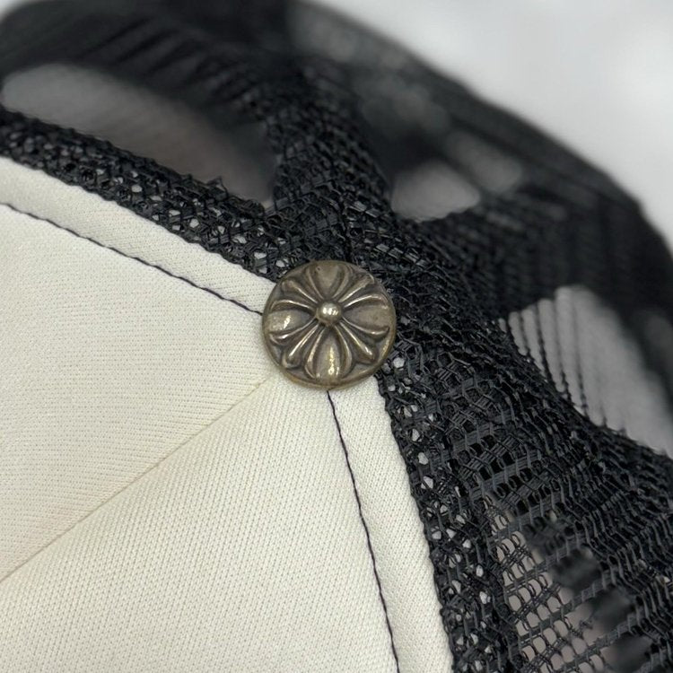 Chrome Hearts Eyechart Trucker Hat ' Black White Red '