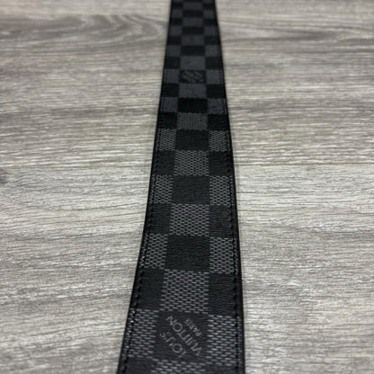 Size 100/40 - Louis Vuitton LV Initials Damier Reversible Belt ' Black '