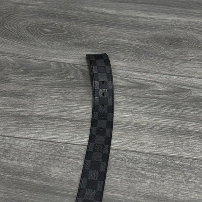 Size 100/40 - Louis Vuitton LV Initials Damier Reversible Belt ' Black '