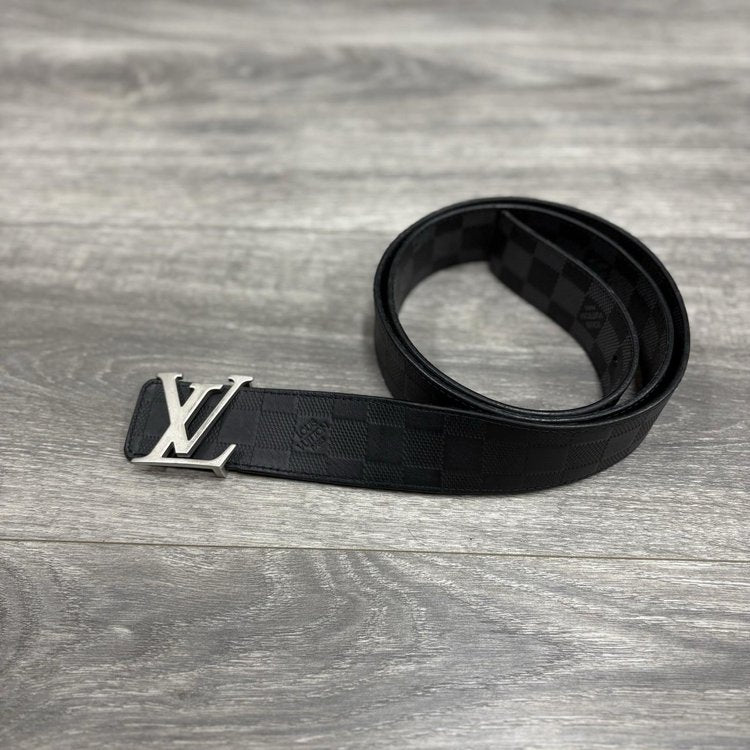 Size 100/40 - Louis Vuitton LV Initials Damier Reversible Belt ' Black '