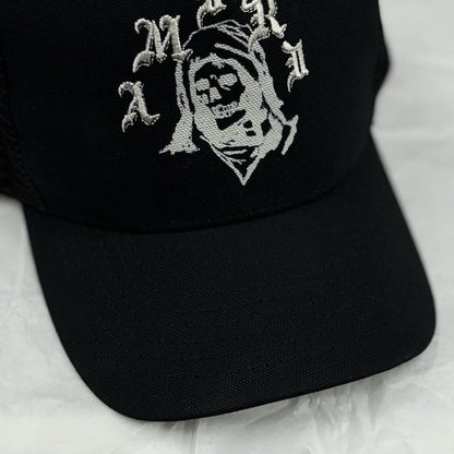 Amiri x Wes Lang Reaper Trucker Hat ' Black '