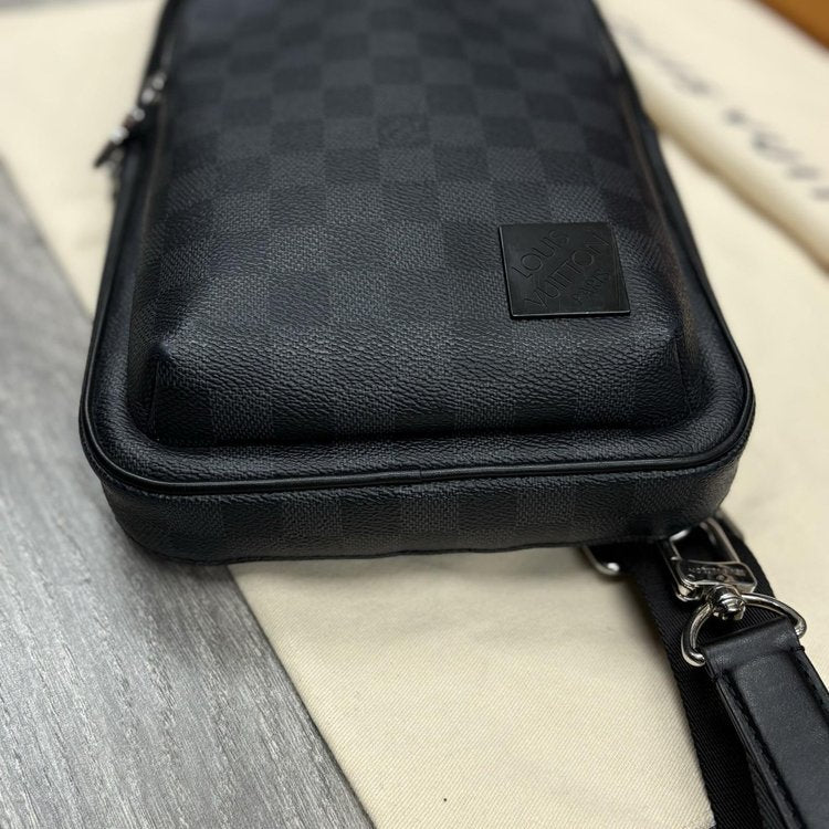Louis Vuitton Avenue Sling Bag Damier Graphite Canvas ' Black '