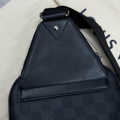 Louis Vuitton Avenue Sling Bag Damier Graphite Canvas ' Black '