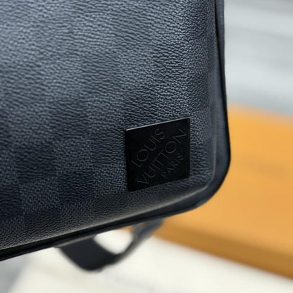 Louis Vuitton Avenue Sling Bag Damier Graphite Canvas ' Black '