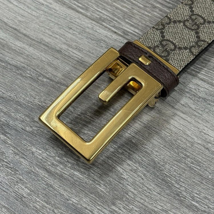 Size 95/38 - Gucci Reversible Square Buckle Belt