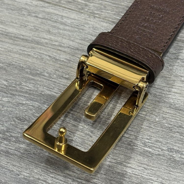 Size 95/38 - Gucci Reversible Square Buckle Belt