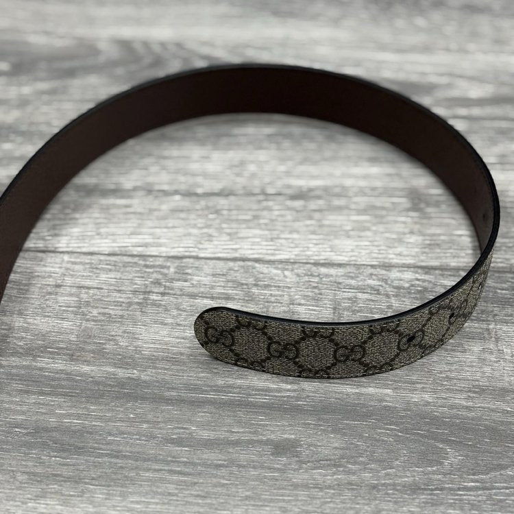 Size 95/38 - Gucci Reversible Square Buckle Belt