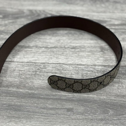 Size 95/38 - Gucci Reversible Square Buckle Belt