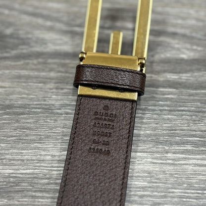 Size 95/38 - Gucci Reversible Square Buckle Belt