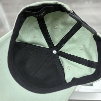 Amiri Chenille MA Patch Canvas Hat ' Frosty Green