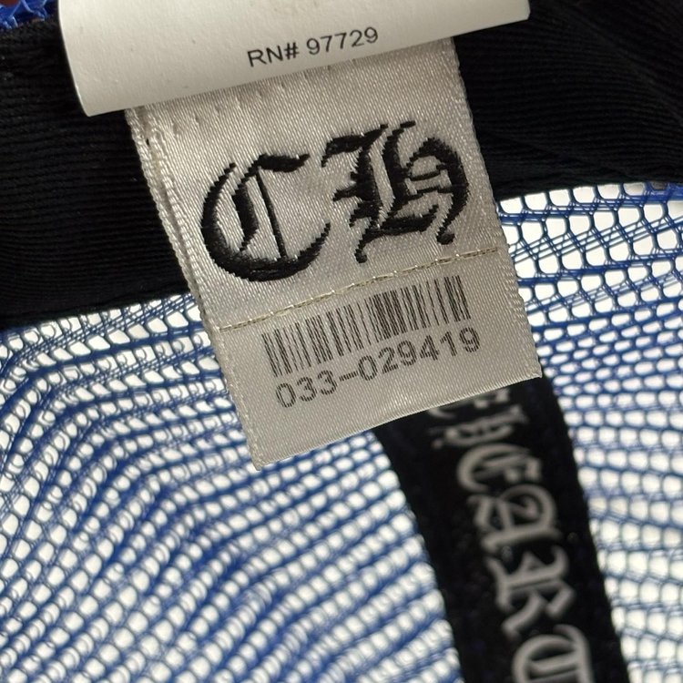 Chrome Hearts Triple Cross Trucker Hat ' Blue White