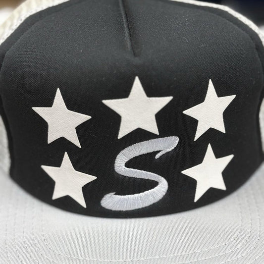 Supreme 2013 Star Mesh SnapBack ' Black