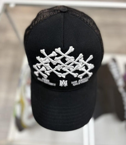 Amiri Stacked Bones Trucker Hat ' Black