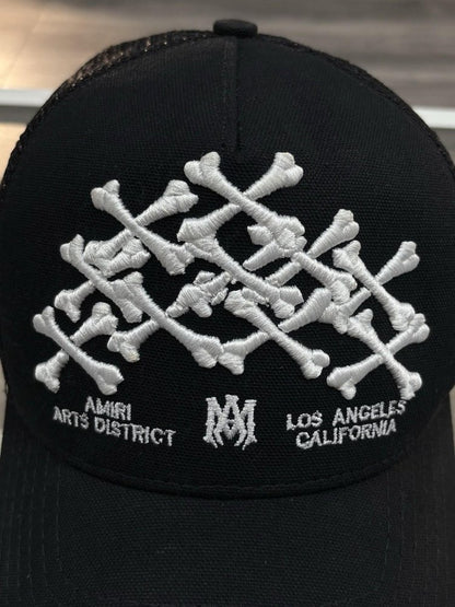 Amiri Stacked Bones Trucker Hat ' Black