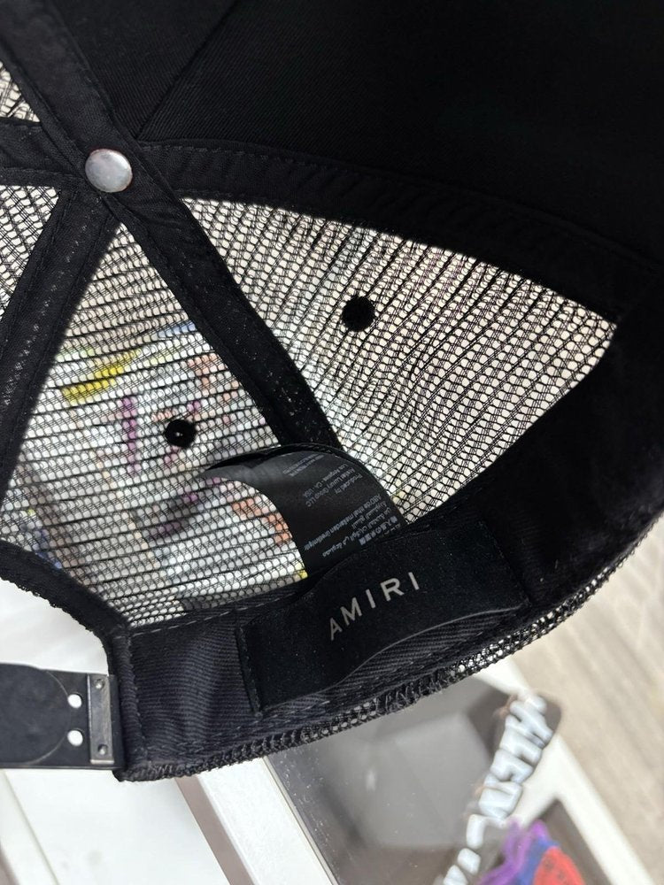 Amiri Stacked Bones Trucker Hat ' Black