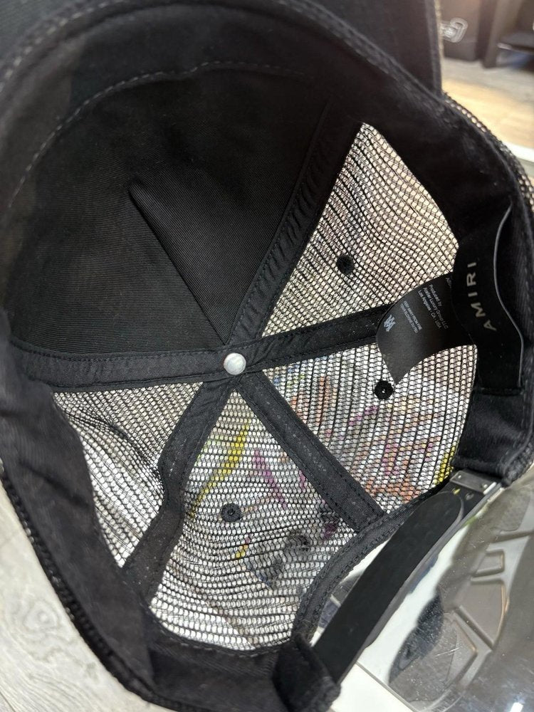 Amiri Stacked Bones Trucker Hat ' Black