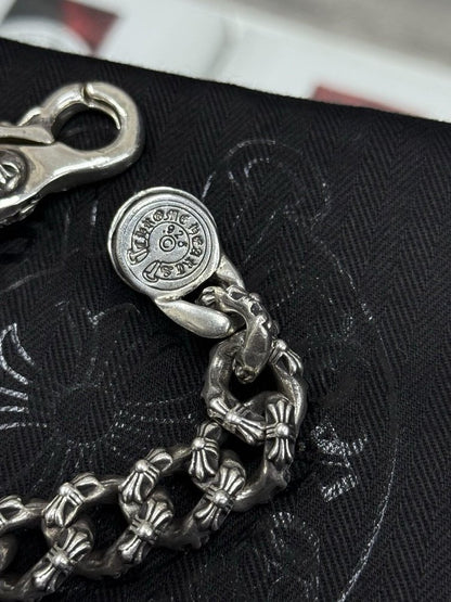 Chrome Hearts Braclet | 925 Sterling Silver | Fancy Link | LOBSTER CLASP