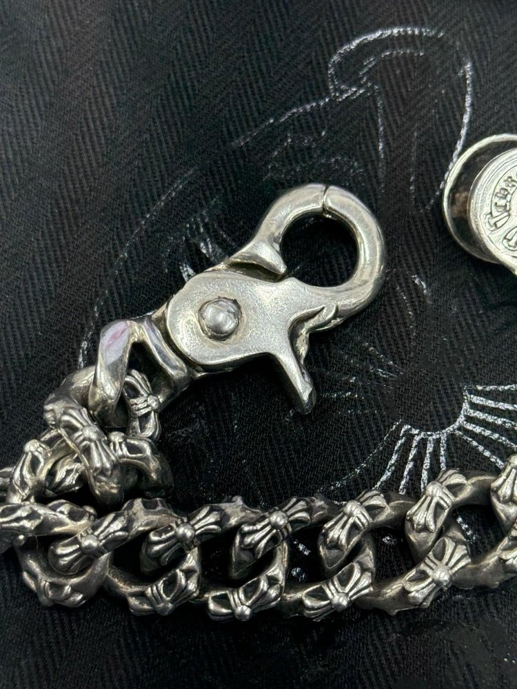 Chrome Hearts Braclet | 925 Sterling Silver | Fancy Link | LOBSTER CLASP