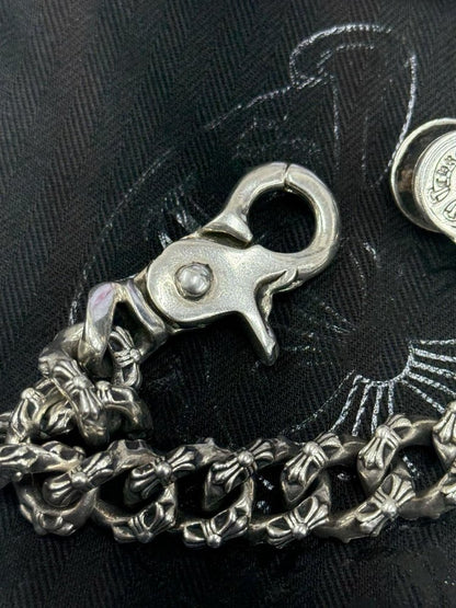 Chrome Hearts Braclet | 925 Sterling Silver | Fancy Link | LOBSTER CLASP