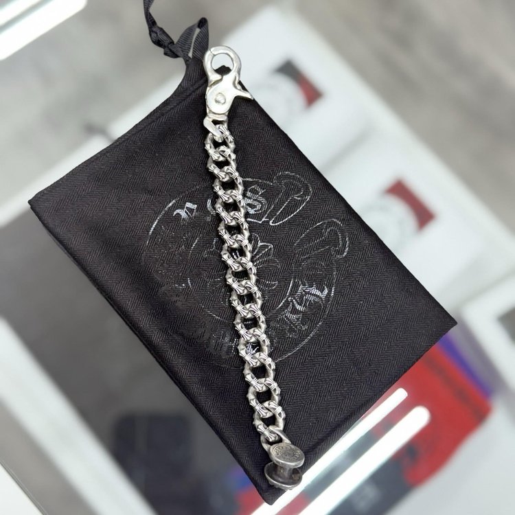 Chrome Hearts Braclet | 925 Sterling Silver | Fancy Link | LOBSTER CLASP