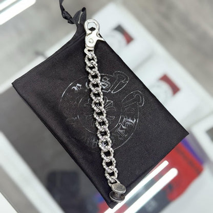 Chrome Hearts Braclet | 925 Sterling Silver | Fancy Link | LOBSTER CLASP
