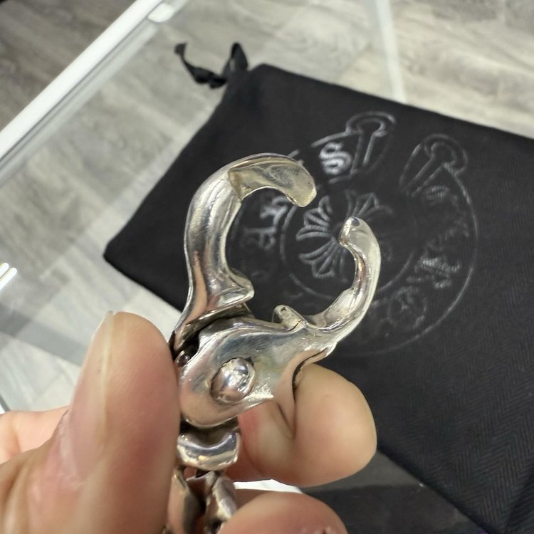 Chrome Hearts Braclet | 925 Sterling Silver | Fancy Link | LOBSTER CLASP