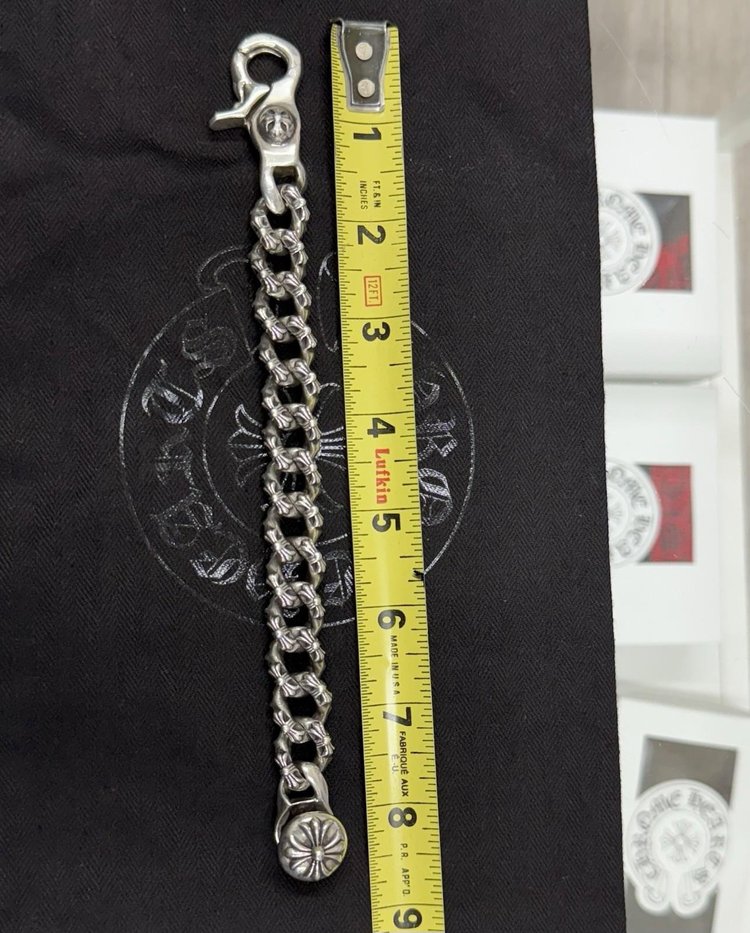 Chrome Hearts Braclet | 925 Sterling Silver | Fancy Link | LOBSTER CLASP