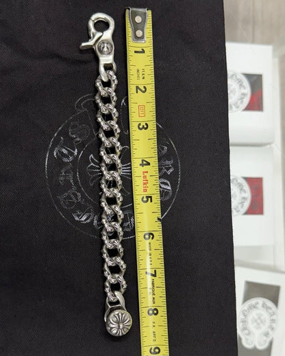 Chrome Hearts Braclet | 925 Sterling Silver | Fancy Link | LOBSTER CLASP