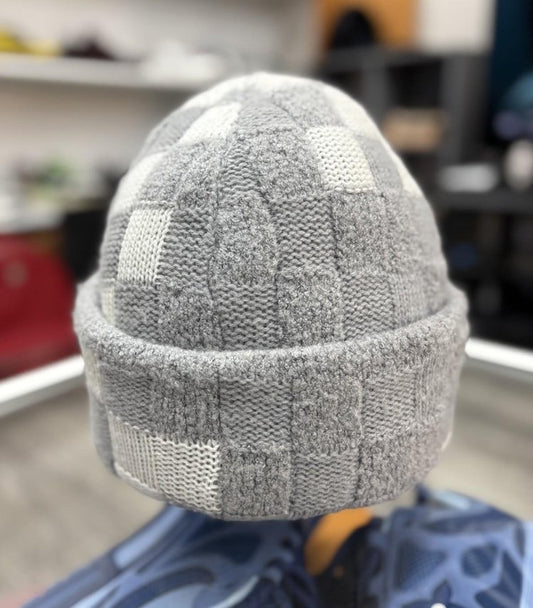 Louis Vuitton LV Crush Damoflage Pearls Beanie ' Light Gray