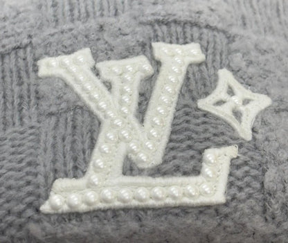 Louis Vuitton LV Crush Damoflage Pearls Beanie ' Light Gray