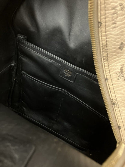 MCM Stark Side Studs Backpack In Visetos ' Beige