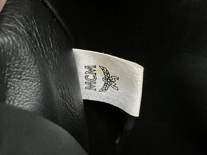 MCM Stark Side Studs Backpack In Visetos ' Beige