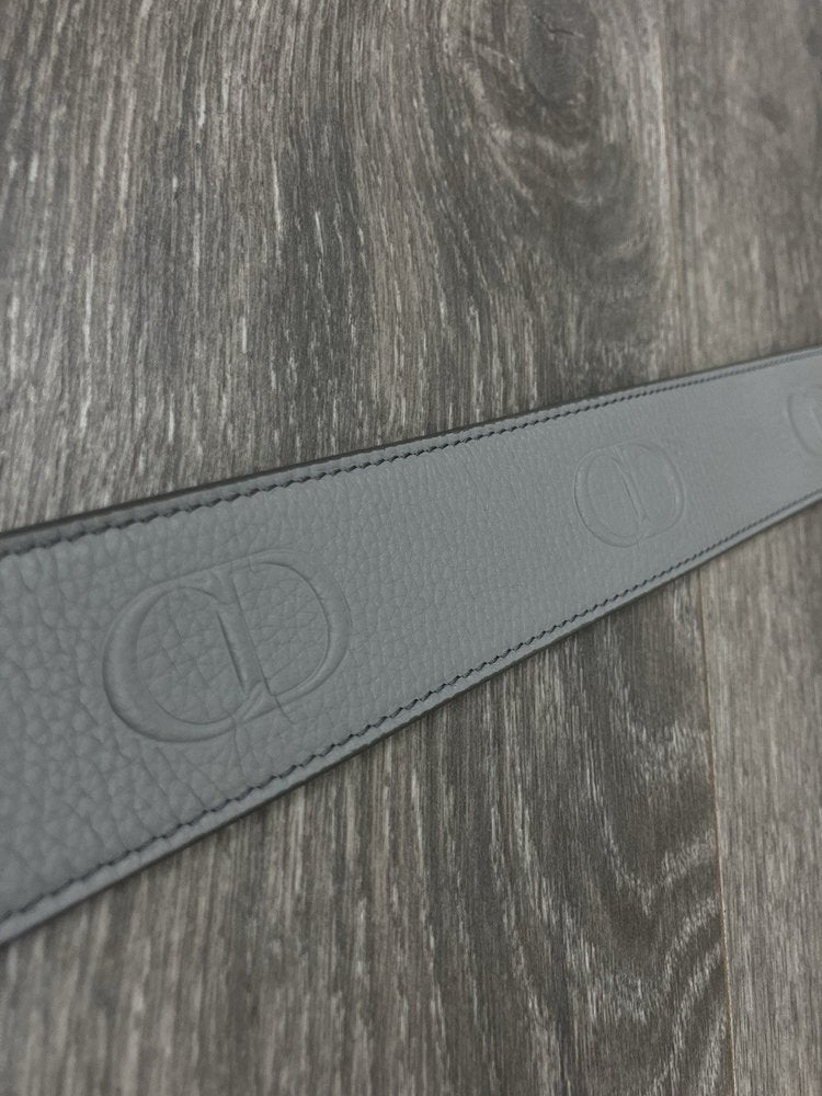 Size 90/36 - Dior CD Buckle Belt ' Leather Gray