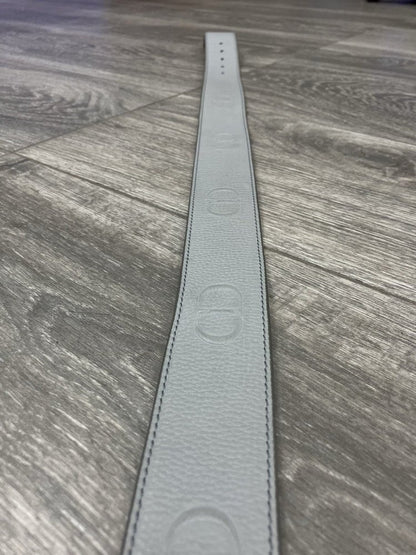 Size 90/36 - Dior CD Buckle Belt ' Leather Gray