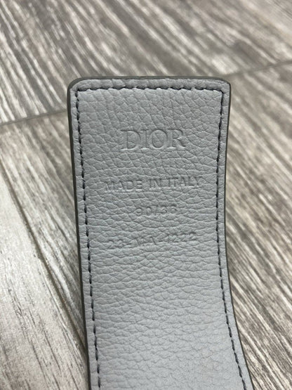 Size 90/36 - Dior CD Buckle Belt ' Leather Gray