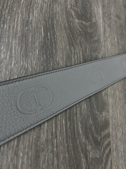 Size 90/36 - Dior CD Buckle Belt ' Leather Gray