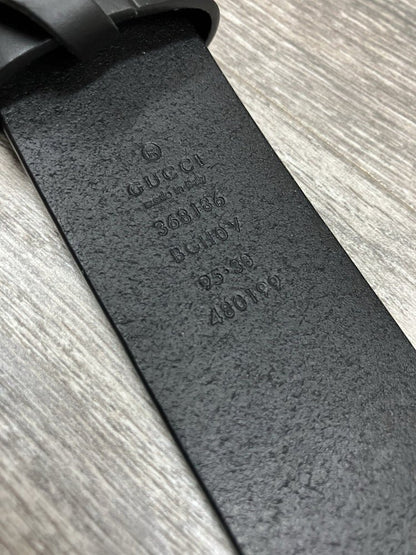 Size 95/38 - Gucci Interlocking G Buckle Belt ' Matte Black
