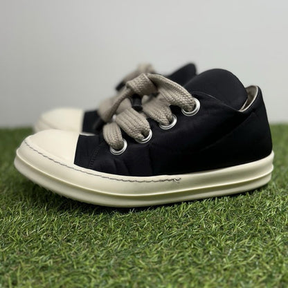 Rick Owens DRKSHDW Hollywood Jumbo Lace Puffer Low ' Black Milk ' UK 9