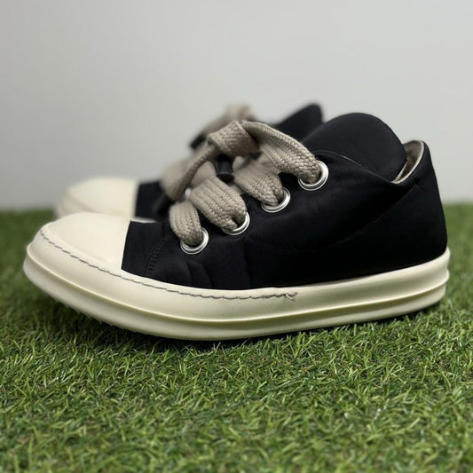 Rick Owens DRKSHDW Hollywood Jumbo Lace Puffer Low ' Black Milk ' UK 9