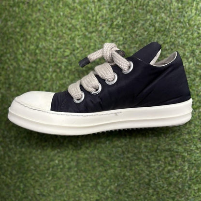 Rick Owens DRKSHDW Hollywood Jumbo Lace Puffer Low ' Black Milk ' UK 9