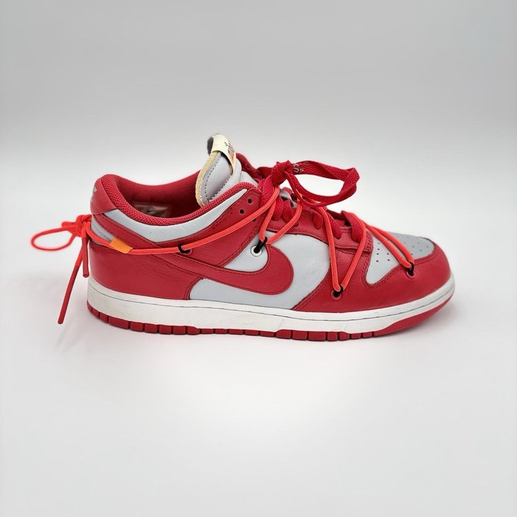 Nike Dunk Low x OFF-WHITE 2019 ' University Red ' UK 8.5