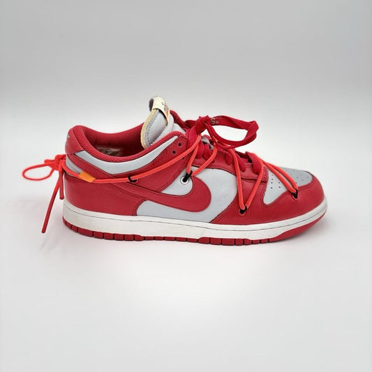 Nike Dunk Low x OFF-WHITE 2019 ' University Red ' UK 8.5