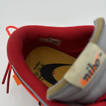 Nike Dunk Low x OFF-WHITE 2019 ' University Red ' UK 8.5