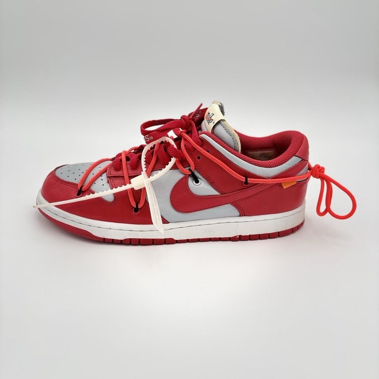 Nike Dunk Low x OFF-WHITE 2019 ' University Red ' UK 8.5